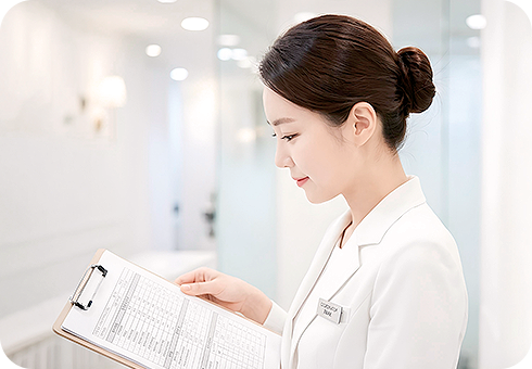 세라산부인과 여성검진 검진 전 스탭별 이미지